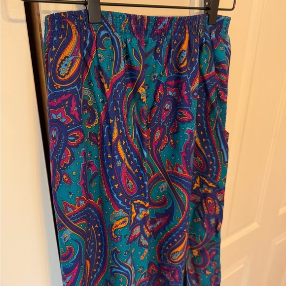 Vintage Alfred Dunner Paisley Multi-color Midi Skirt A-Line Women's Size 10 - Picture 3 of 8
